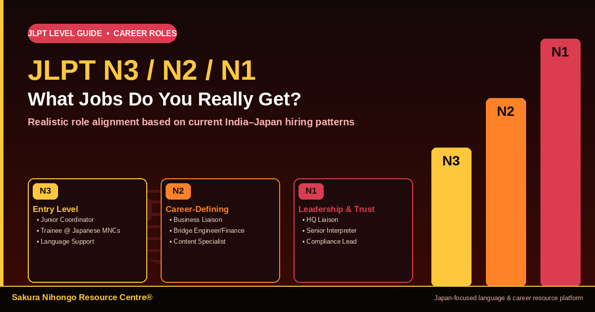 Read more about the article JLPT N3 N2 N1 Jobs – What Careers Do You Really Get After Certification?